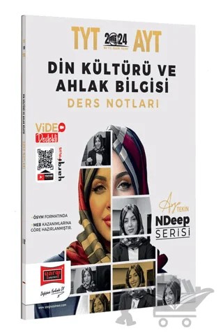 2024 NDeep Serisi TYT-AYT Din Kültürü ve Ahlak Bilgisi Ders Notları – Asya Tekin – Yargı Yayınevi kitap kapağı