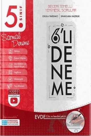 5. Sınıf 6'lı Sarmal Deneme – Kolektif – Evrensel İletişim Yayınları kitap kapağı