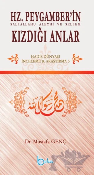 Hz.Peygamber'in Kızdığı Anlar – Mustafa Genç – Beka Yayınları kitap kapağı