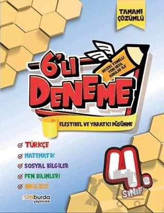 4. Sınıf Beceri Temelli Yeni Nesil Sorularla 6'lı Deneme Seti – Kolektif – ONburda Yayınları kitap kapağı