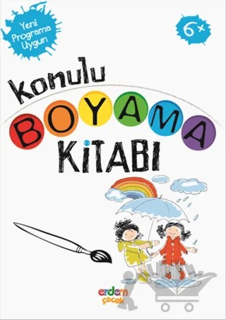 Konulu Boyama Kitabı (+6 Yaş) – Kolektif – Erdem Çocuk kitap kapağı