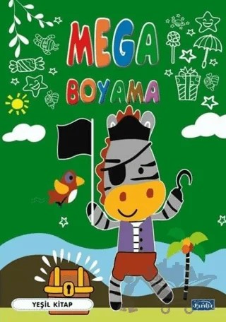Mega Boyama-Yeşil Kitap – Kolektif – Parıltı Yayınları kitap kapağı
