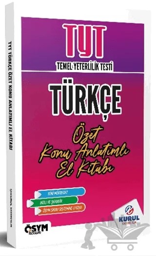 TYT Türkçe Özet Konu Anlatımlı El Kitabı – Kolektif – Kurul Yayıncılık kitap kapağı