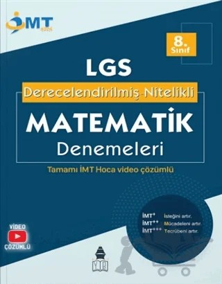 İMT Hoca 8. Sınıf LGS Derecelendirilmiş Nitelikli Matematik Denemeleri – Kolektif – İMT Matematik kitap kapağı