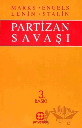 Partizan Savaşı – Friedrich Engels, Josef V. Stalin, Karl Marx, Vladimir Ilyiç Lenin – Yar Yayınları kitap kapağı
