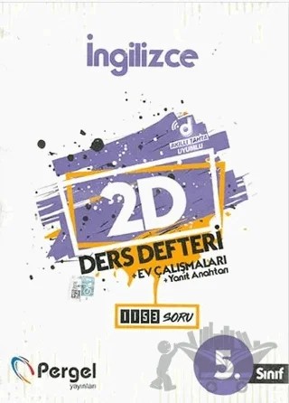 5. Sınıf İngilizce 2D Ders Defteri Ev Çalışmaları – Kolektif – Pergel Yayınları kitap kapağı