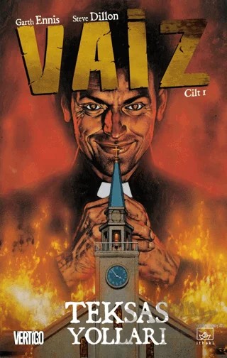 Vaiz 1 - Teksas Yolları – Garth Ennis, Steve Dillon – İthaki Yayınları kitap kapağı