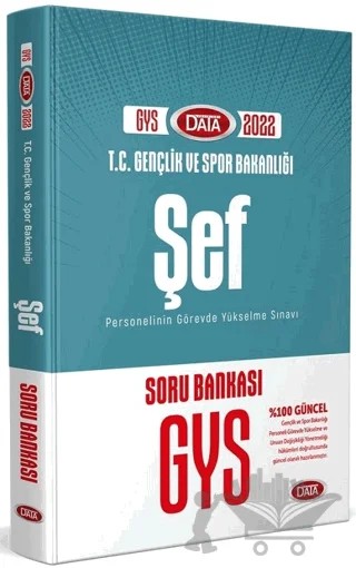 T.C. Gençlik ve Spor Bakanlığı Şef GYS Soru Bankası – Kolektif – Data Yayınları kitap kapağı