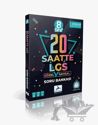 Prf 8. Sınıf 20 Saatte LGS Soru Bankası - 1. Dönem Konu Anlatımlı Soru Bankası – Kolektif – Paraf Yayınları kitap kapağı