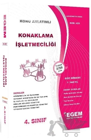 4. Sınıf 7. Yarıyıl Konaklama İşletmeciliği Hedef Sorular (Kod 420) – Kolektif – Egem Eğitim Yayınları kitap kapağı