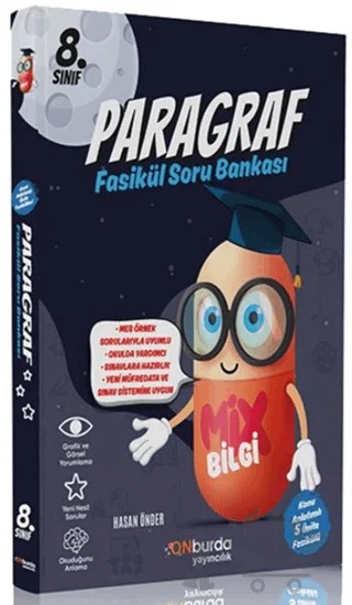 8. Sınıf Mix Bilgi Paragraf KÖ Fasikül Soru Bankası – Kolektif – ONburda Yayınları kitap kapağı