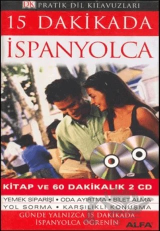 15 Dakikada İspanyolca – Kolektif – Alfa Yayınları kitap kapağı
