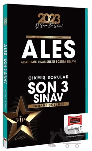 Yargı Yayınları 2023 ALES Tamamı Çözümlü Çıkmış Sınav Soruları Son 3 Sınav – Kolektif – Yargı Yayınevi kitap kapağı