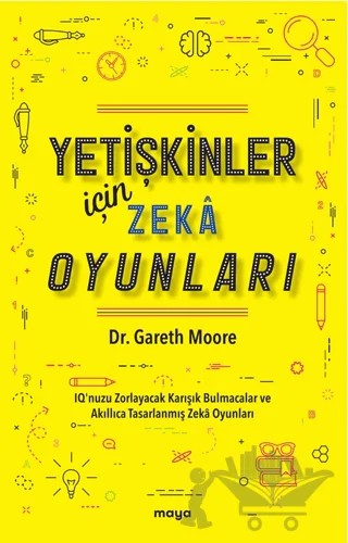Yetişkinler İçin Zeka Oyunları – Gareth Moore – Maya Kitap kitap kapağı