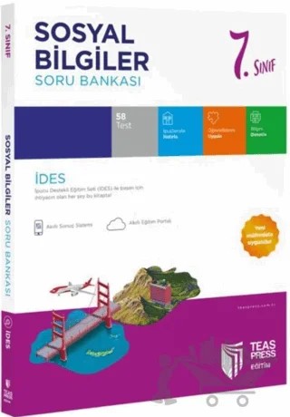 7. Sınıf İdes Sosyal Bilgiler Soru Bankası – Kolektif – Teas Press kitap kapağı