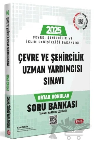 Çevre ve Şehircilik Bakanlığı Çevre ve Şehircilik Uzman Yardımcısı Sınavı Ortak Konular Soru Bankası - Karekod Çözümlü – Kolektif – Data Yayınları kitap kapağı