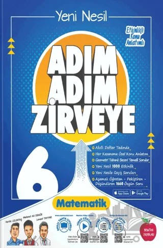 6. Sınıf Adım Adım Zirveye Matematik Soru Bankası – Kolektif – Newton Yayınları kitap kapağı