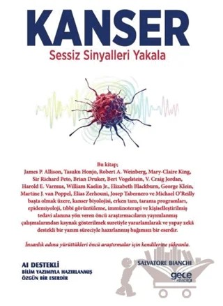 Kanser - Sessiz Sinyalleri Yakala – Salvatore Bianchi – Gece Kitaplığı kitap kapağı