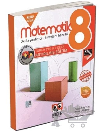 8. Sınıf LGS Matematik Artırılmış Konu Kitabı – Eda Abi Altun, Yavuz Dündar – Nitelik Yayınları - Bayilik kitap kapağı
