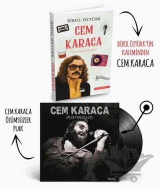 Plaklı Kitaplar - Cem Karaca Ölümsüzler Plak – Birol Öztürk – Plak kitap kapağı