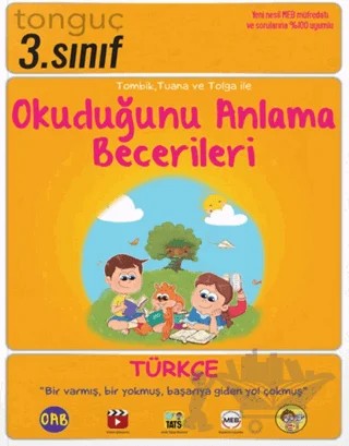 3. Sınıf Türkçe Okuduğunu Anlama Becerileri – Kolektif – Tonguç Akademi kitap kapağı