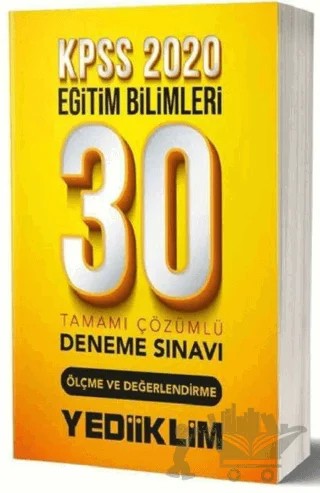2020 KPSS Ölçme Değerlendirme 30 Deneme Çözümlü – Kolektif – Yediiklim Yayınları kitap kapağı