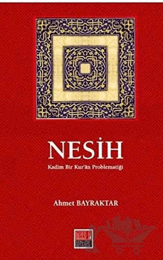 Nesih – Ahmet Bayraktar – Maarif Mektepleri kitap kapağı