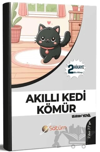 Akıllı Kedi Kömür – Burhan Yetkil – Satürn Yayınları kitap kapağı