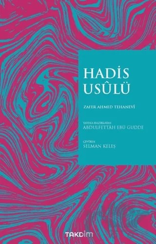 Hadis Usülü – Zafer Ahmed Tehanevi – Takdim kitap kapağı