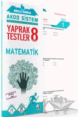 8 Sınıf Akıllı Damla Matematik Yaprak Testi – Kolektif – Damla Yayınevi kitap kapağı