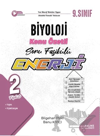 9. Sınıf Enerji Biyoloji Konu Anlatımlı Soru Fasikülleri (2 Fasikül) – Bilgehan Peri, Banu Kıyıcı – Palme Yayınları kitap kapağı
