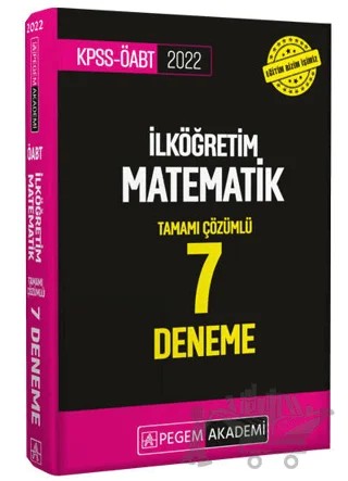 2022 KPSS ÖABT İlköğretim Matematik 7 Deneme – Kolektif – Pegem Akademi Yayıncılık kitap kapağı