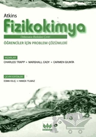 Fizikokimya Problem Çözümleri – P. W. Atkins – Bilim Yayınevi kitap kapağı