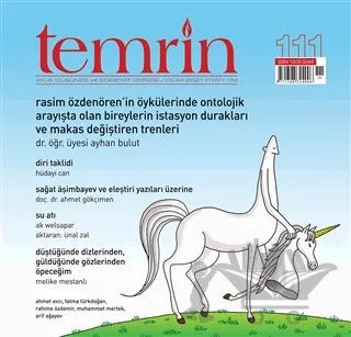 Temrin Düşünce ve Edebiyat Dergisi Sayı: 111 Ocak 2021 – Temrin Dergisi kitap kapağı