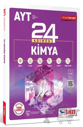 Ayt Kimya 24 Adımda Konu Anlatımlı Soru Bankası – Kolektif – Sınav Yayınları kitap kapağı