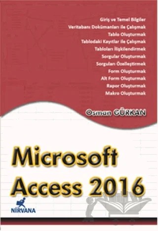 Microsoft Access 2016 – Osman Gürkan – Nirvana Yayınları kitap kapağı