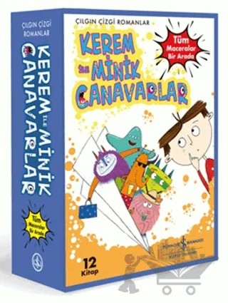 Kerem ile Minik Canavarlar - Tüm Maceralar Bir Arada (12 Kitap) – Zanna Davidson – İş Bankası Kültür Yayınları kitap kapağı