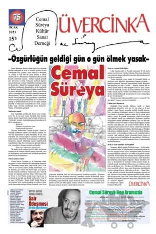 Üvercinka Dergisi Sayı: 75 Ocak 2021 – Üvercinka Dergisi kitap kapağı