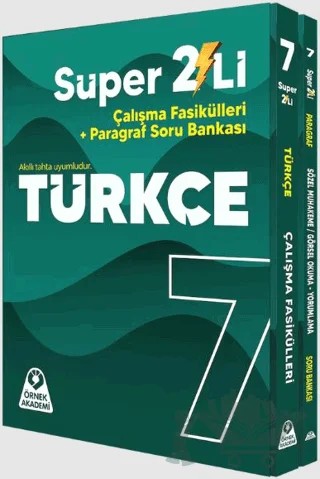 7. Sınıf Süper İkili Türkçe Seti – Kolektif – Örnek Akademi kitap kapağı