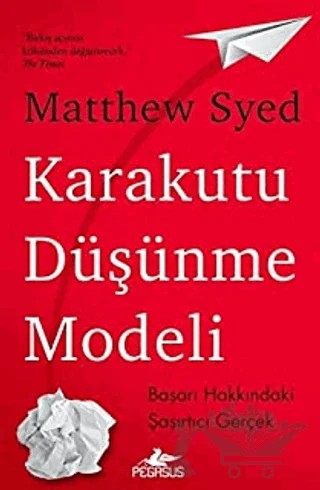 Karakutu Düşünme Modeli – Matthew Syed – Pegasus Yayınları kitap kapağı
