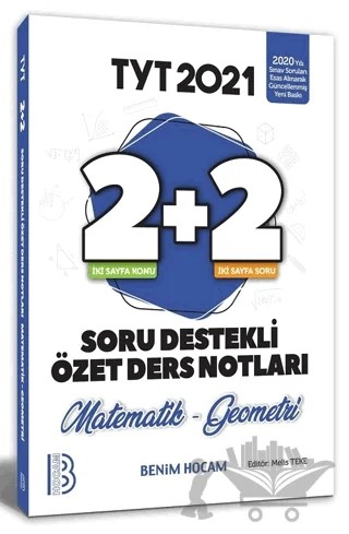 TYT Matematik Geometri Soru Destekli Özet Ders Notları – Melis Teke – Benim Hocam Yayınları kitap kapağı