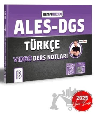 2025 ALES DGS Türkçe Video Ders Notları – Kadir Başar – Benim Hocam Yayınları kitap kapağı