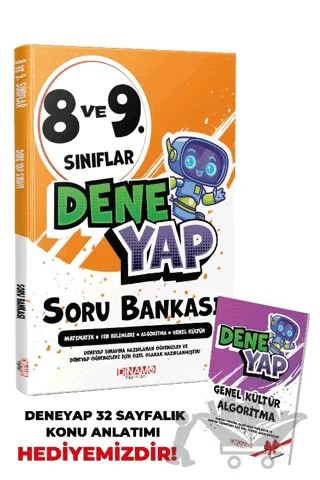 8 ve 9. Sınıflar Dene Yap Soru Bankası – Kolektif – Dinamo Yayınları kitap kapağı
