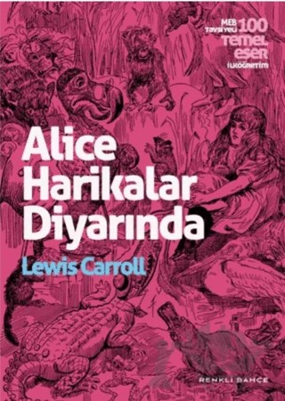 Alice Harikalar Diyarında – Lewis Carroll – Renkli Bahçe Yayınları kitap kapağı