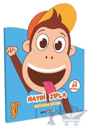 Kukuli- Haydi Zıpla Boyama Kitabı – Kolektif – Beta Kids kitap kapağı
