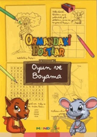 Ormandaki Dostlar Oyun ve Boyama – Kolektif – Mandolin Yayınları kitap kapağı