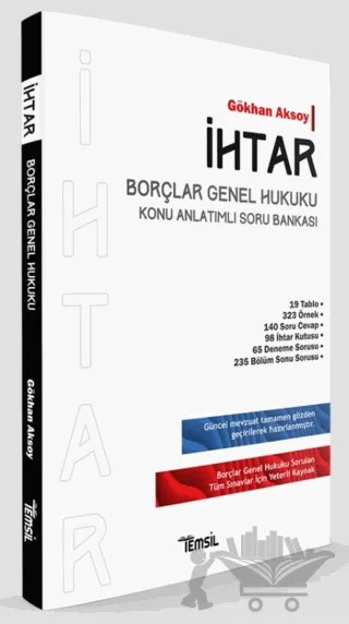 İhtar Borçlar Genel Hukuku Konu Anlatımlı Soru Bankası – Gökhan Aksoy – Temsil Kitap kitap kapağı