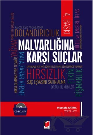 Malvarlığına Karşı Suçlar – Mustafa Artuç – Adalet Yayınevi kitap kapağı