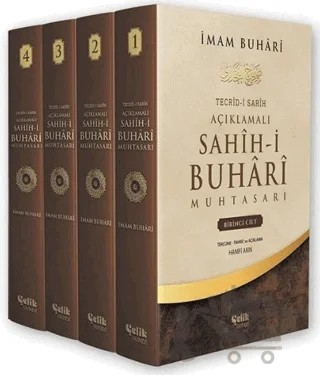 Tecrid-i Sarih Açıklamalı Sahih-i Buhari Muhtasarı (4 Cilt Takım) – Muhammed İbn İsmail el-Buhari – Çelik Yayınevi kitap kapağı