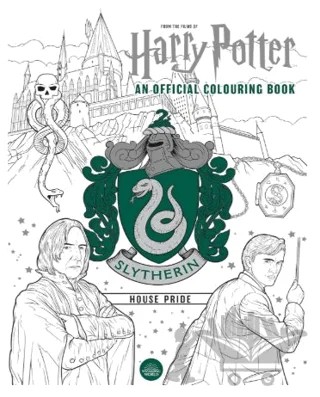 Harry Potter: Slytherin House Pride Colouring Book – Various Contributors – Batsford kitap kapağı